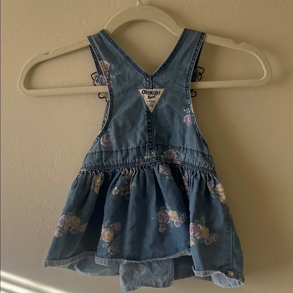 OshKosh B'gosh‎ Denim Floral Overalls